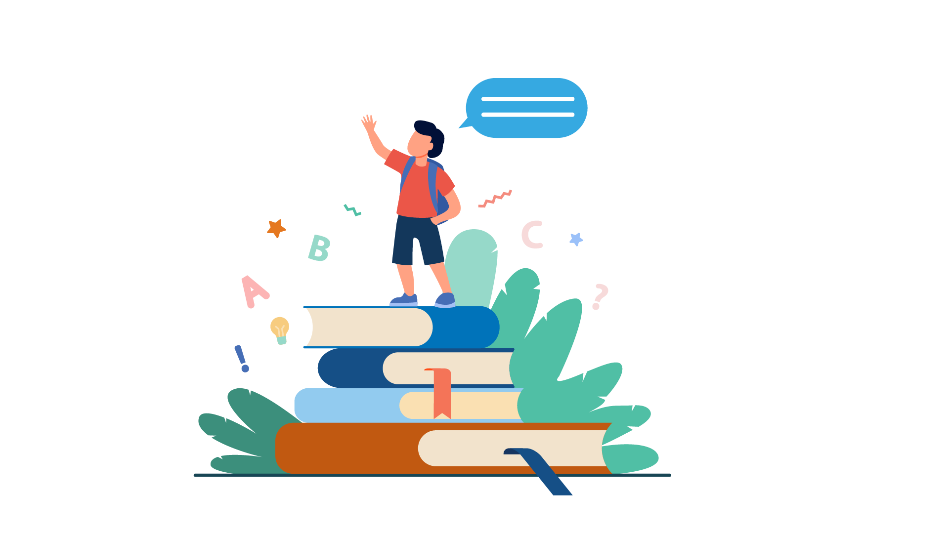 Niño en contexto escolar trabajando la lectura con apoyo psicológico